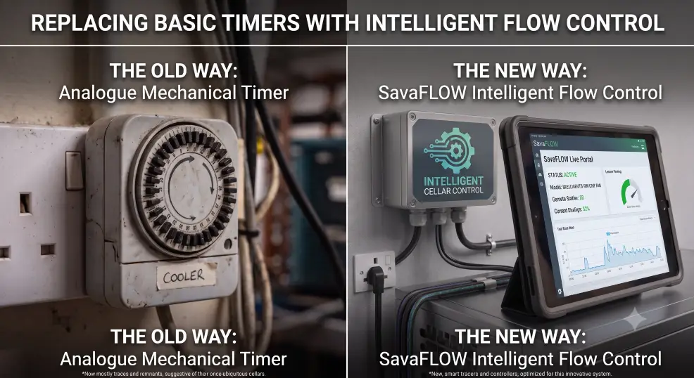 Why Intelligent Flow Control is Replacing Basic Remote Cooler Timers in Pub Cellars